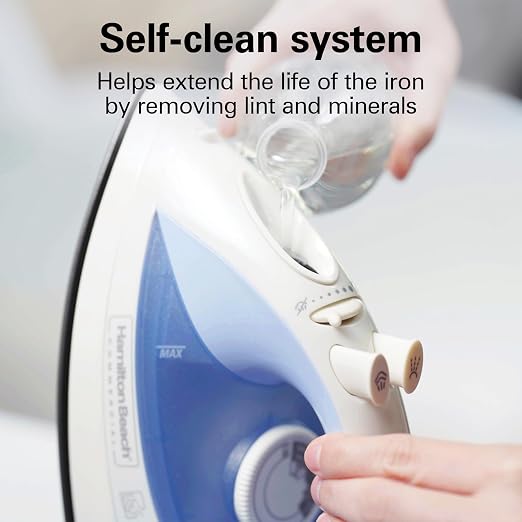 Hamilton Beach Commercial Lightweight Clothes Steam Iron, Mist Spray - Image 6