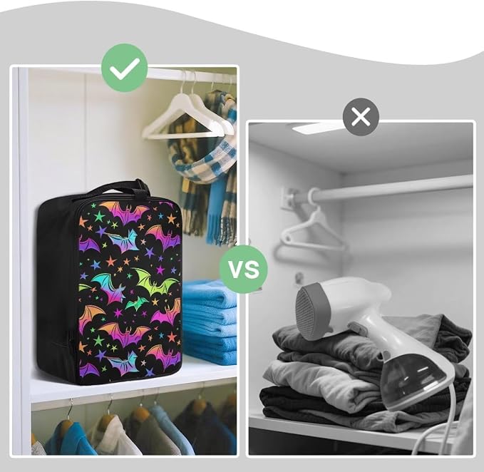Colorful Bat Portable Steamer Storage Bag Lightweight Irons Carrying Case - Image 4