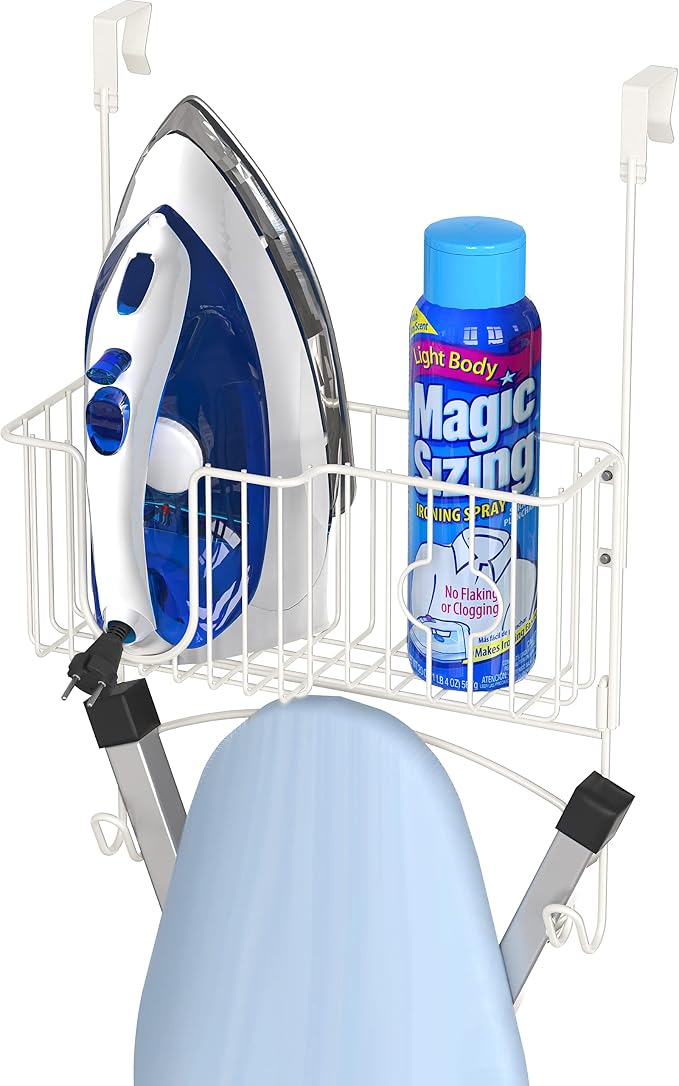 Simple Houseware Over-The-Door/Wall-Mount Ironing Board Holder - Image 4