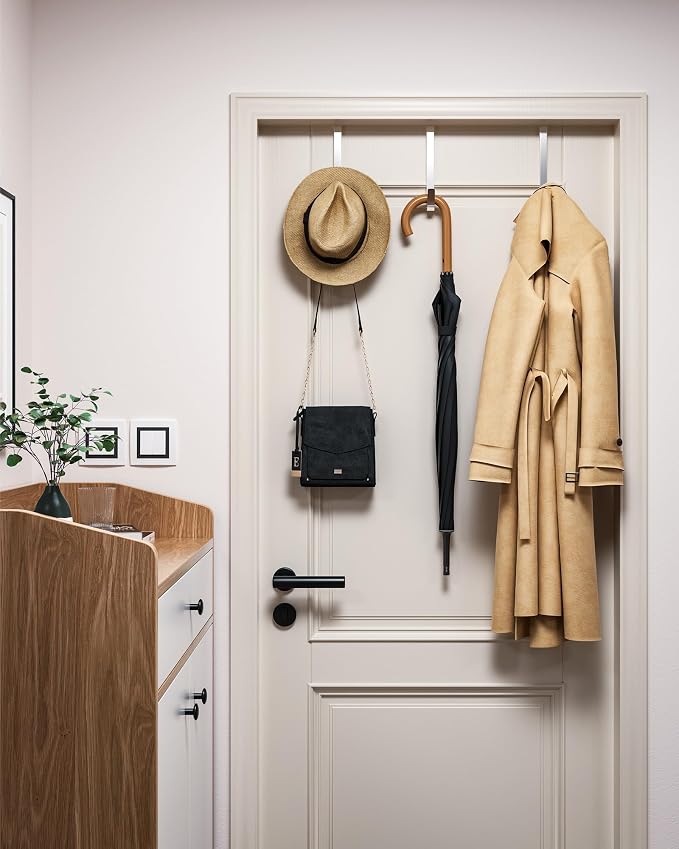 ULG Over The Door Hooks – 4PCS Heavy Duty Door Hangers Fit 1 3/8" Doors - Image 4