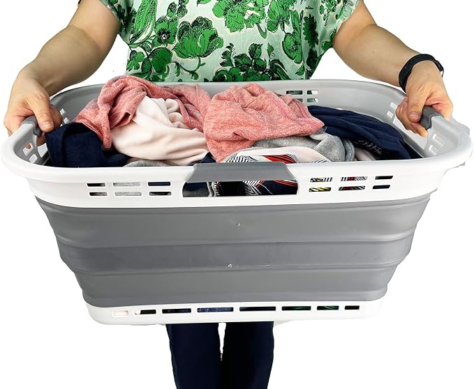 SAMMART 42L Collapsible Plastic Storage Basket - Image 6