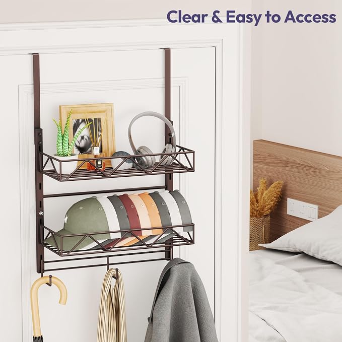 SWTYMIKI Over Door Hat Organizer - Image 5