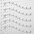 20 Pcs Peg Board Waterfall Hook Shelving Hooks Metal 7 Station Pegboard Display by Yaocom