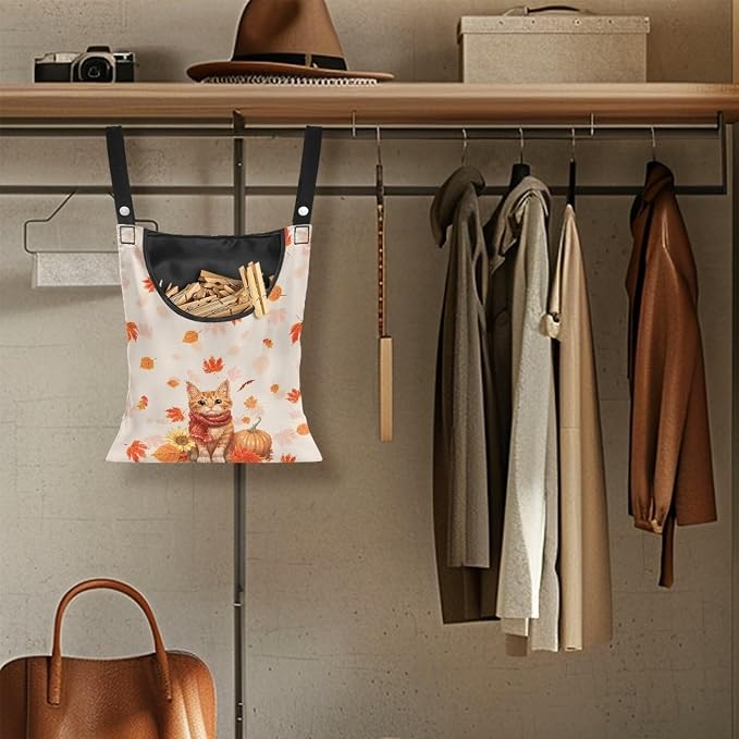 Cat Maple Clothespin Bag Holder Multi Purpose Hanging Storage Dust-Proof Pin - Image 4