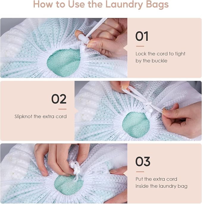 Meowoo Large Mesh Laundry Bag, 27×36inch Heavy Duty Mesh Laundry Bags - Image 7