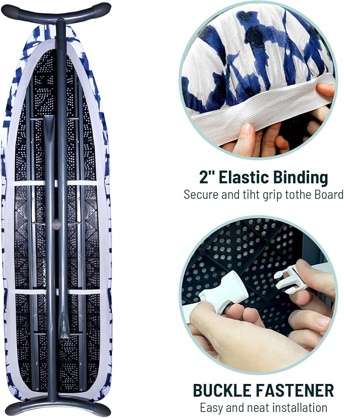 BNDX Ironing Board Cover Standard Size Reflective 4 Layers Thick Padding - Image 6