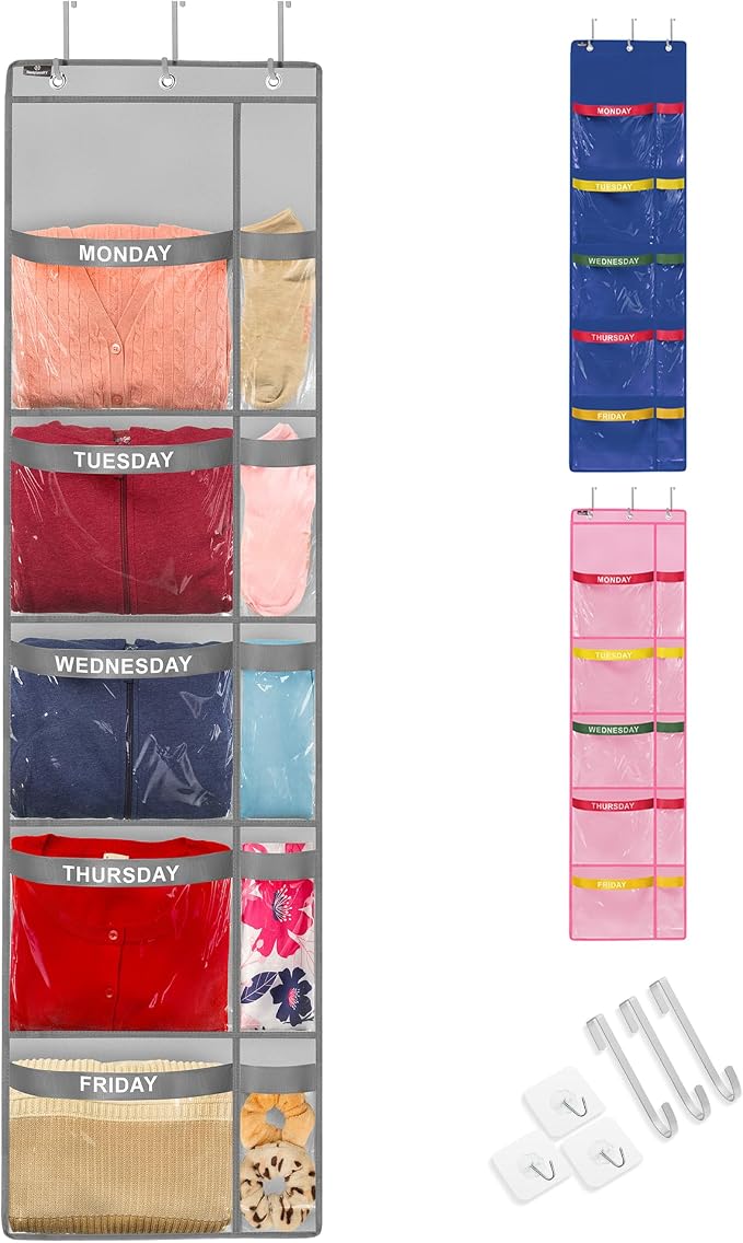 Over the Door Weekly Clothes Organizer by Handy+Laundry