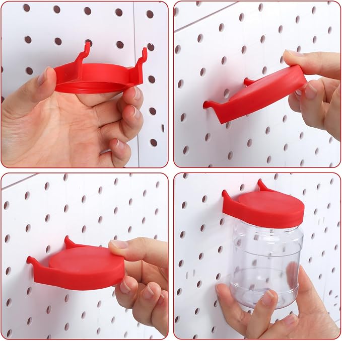 Unittype 20 Set Pegboard Organizer Accessories Peg Boards Jars - Image 4
