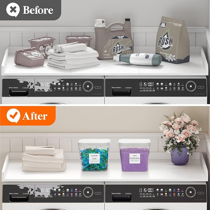 Lifewit 3 Pack 0.72 Gal Laundry Pods container & 0.5 Gal Dryer Sheets Holder - Image 7