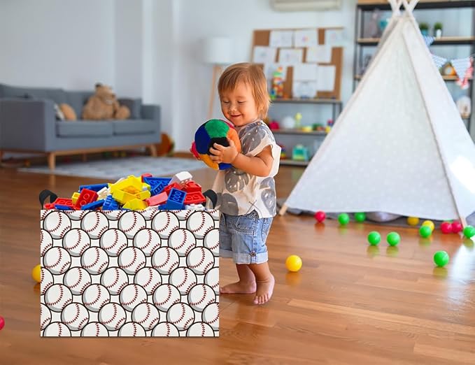 Rectangular Storage Basket Empty, Kids Toys Storage Bin - Image 5