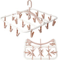Clothes Drying Racks Foldable Clip Hangers Drip Hanger Plastic by Foshine
