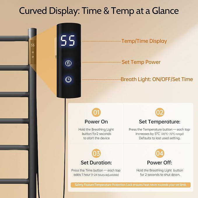Freestanding Heated Towel Racks - Image 5
