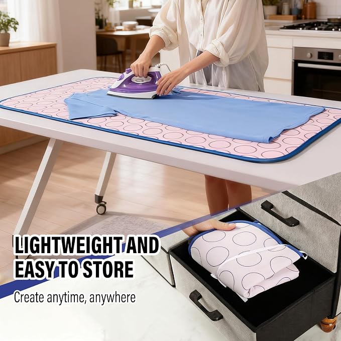 Portable Ironing Mat Thick Heat-Resistant Anti-Slip Ironing Blanket Pad - Image 2