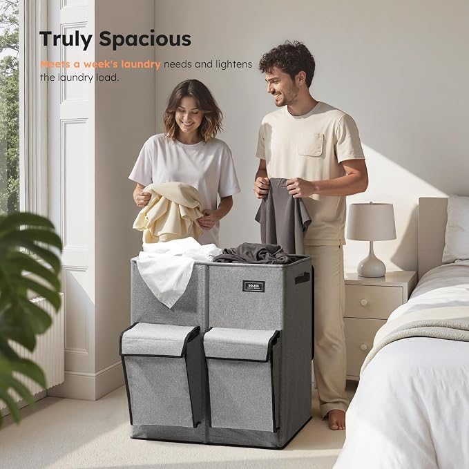 SOLEDI Double Laundry Hamper - Image 3