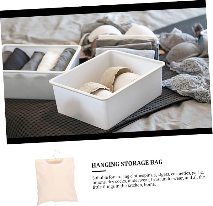 Cabilock Clothespin Pouch Storage Bag Hanging Laundry Pouch - Image 6