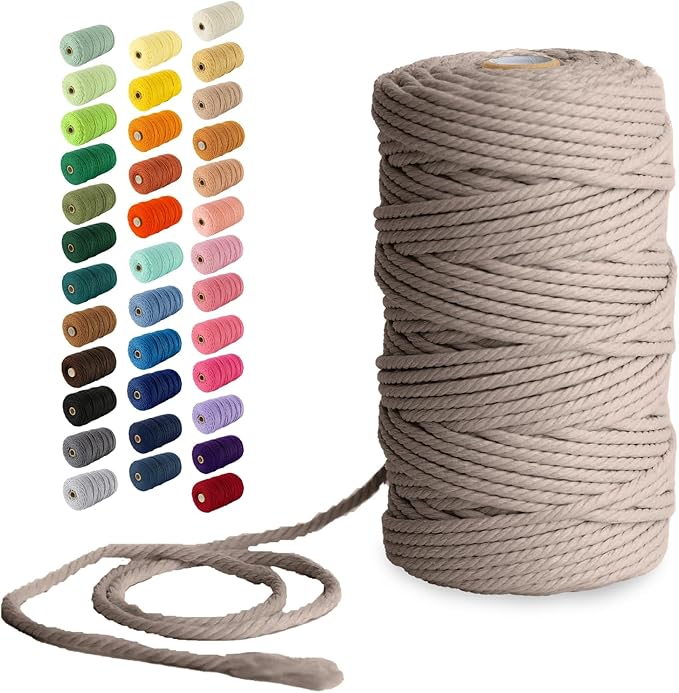Nook Theory Macrame Cord - 4mm 109 Yards Cotton Rope by NookTheory
