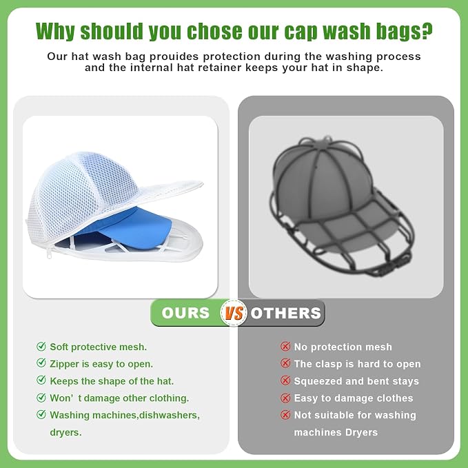 Hat Washer Cage for Washing Machine, Cap Washer - Image 3