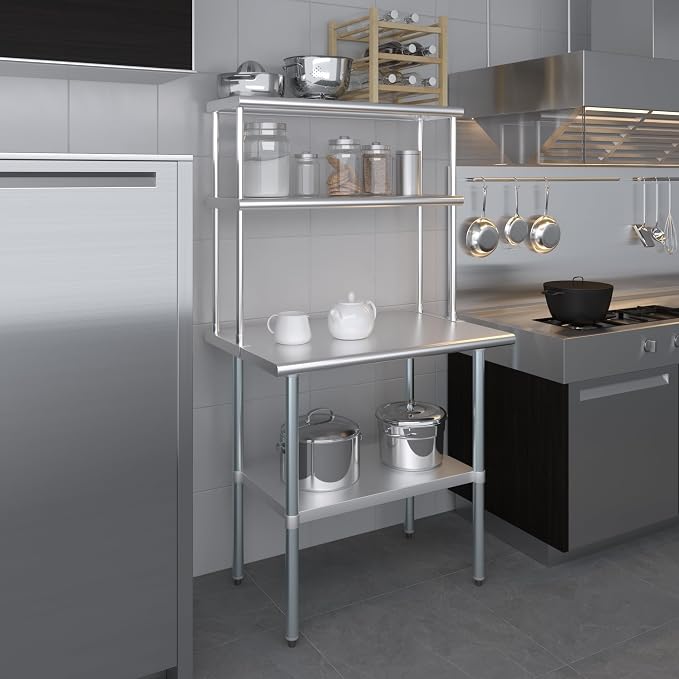 AmGood Double OverShelf Stainless Steel NSF - Image 8