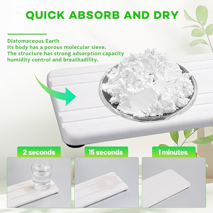 LINSIRON 3PCS Stone Drying Tray, Water Absorbing Stone Tray, Countertop Fast - Image 4
