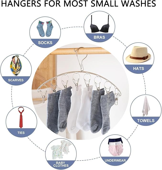Stainless Steel Laundry Drying Rack Clothes Hanger - Image 6