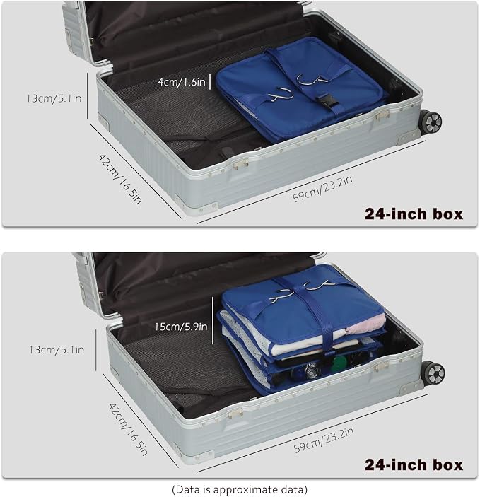 ELEZAY Hanging Packing Cubes Portable Travel Closet Collapsible Compression - Image 4