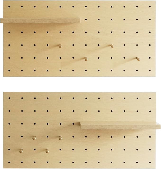 Pegboard Wall Organizer, 2 Pack Large Peg Board - Image 3