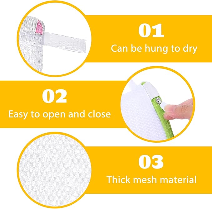 6 Pcs Small Mesh Laundry Bag Lingerie Bags - Image 3