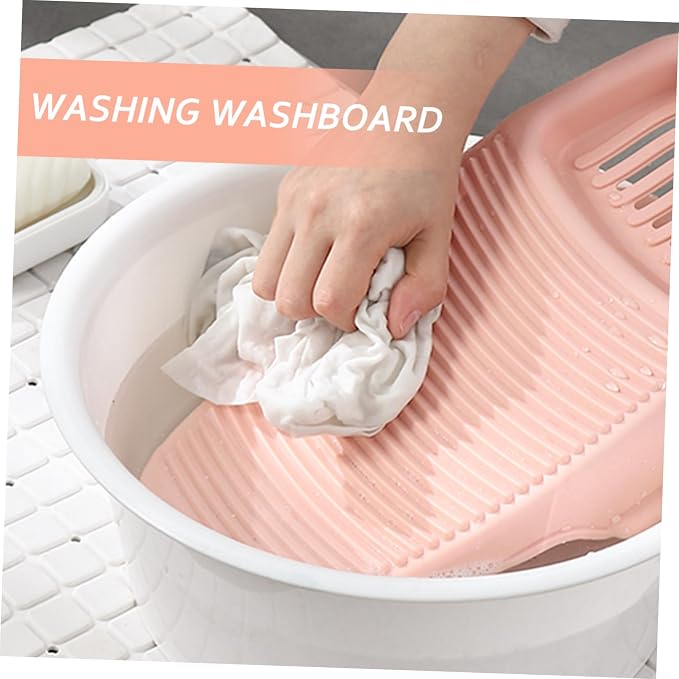 -Slip Laundry Scrub Board Sturdy Dormitory Washboard Mini Washing Board - Image 8