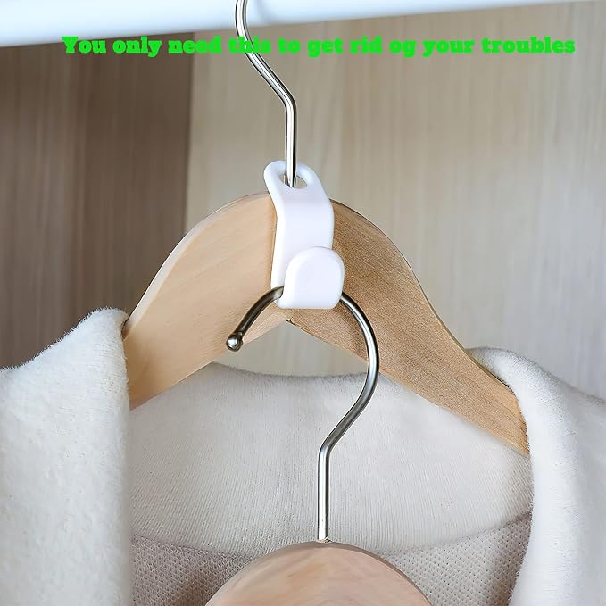 Clothes Hanger Connector Hooks 50PCS Plastic Hooks Cascading Hangers Space - Image 2