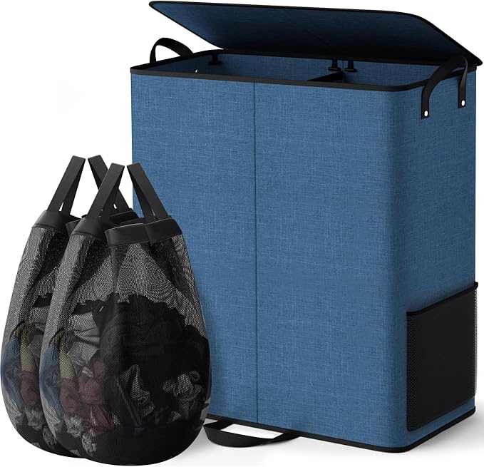 Large Double Laundry Hamper by Unknown