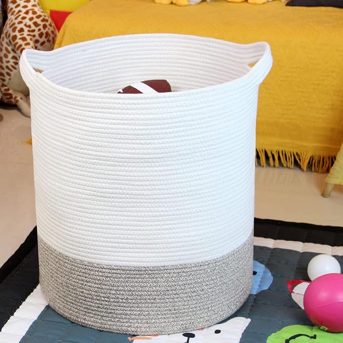 Casaphoria Extra Large Woven Cotton Rope Storage Basket - Image 8