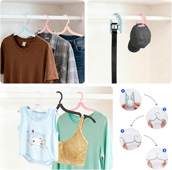 10 Pack Foldable Travel Hangers - Image 7