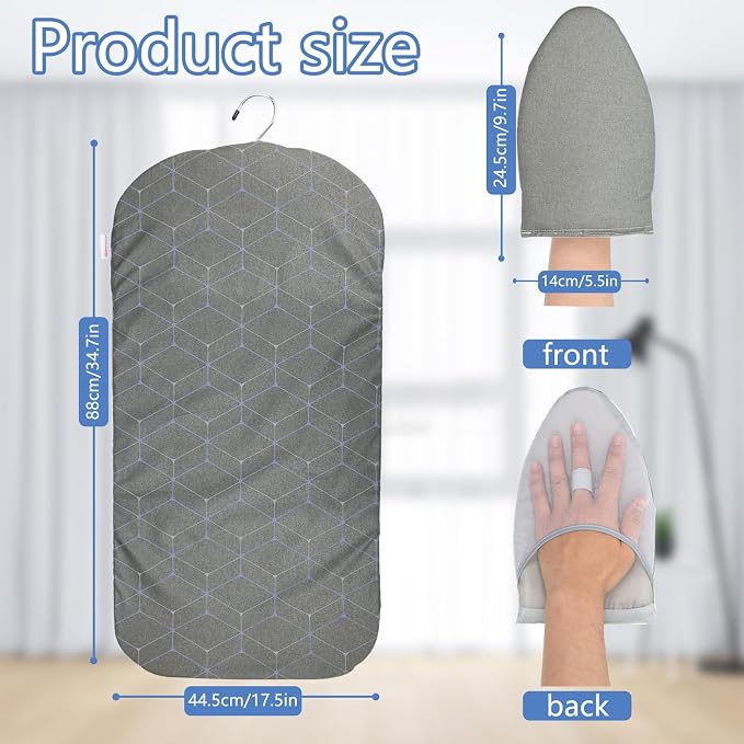 Steamer Board for Clothes With Ironing Glove, Steam Iron Stand With Pad for - Image 2