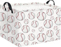 Rectangular Baseball Basket Kids Baby Storage Basket Cute Kids Toy Storage Bin by TIBAOLOVER