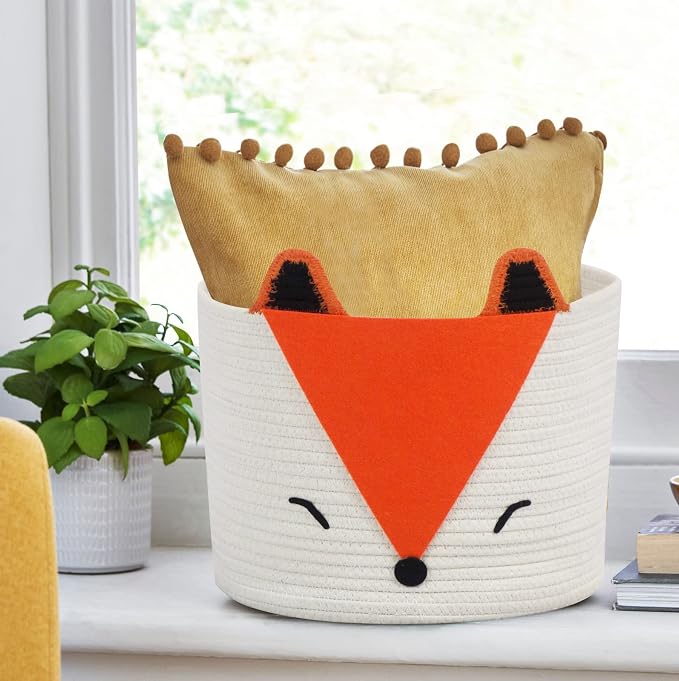T&T Homewares Orange Fox Storage Basket - Image 3