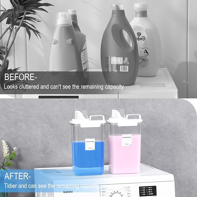 94 OZ Laundry Detergent Dispenser, Laundry Soap Dispenser, Fabric Softener - Image 3