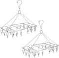 2 Pack Clothes Drying Rack by WudTus