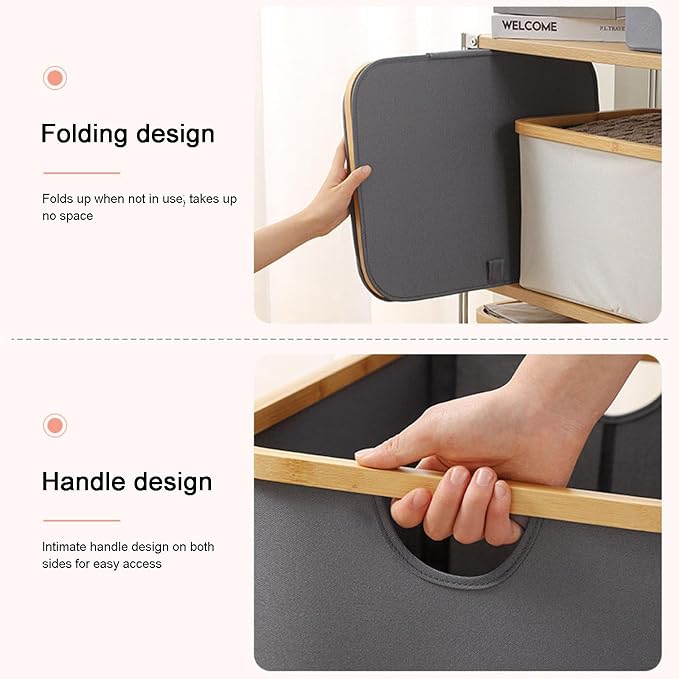 Bamboo Laundry Basket, Laundry Baskets - Image 4