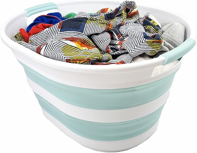 SAMMART 23L Collapsible Plastic Laundry Basket - Image 4