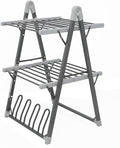 Electric Heated Clothes Drying Rack, Foldable Heated Garment Dryer by SHARNDY