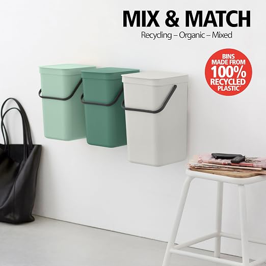 Brabantia Sort & Go Kitchen Countertop Food Scraps Compost Bin | XS / 1.6 Gal / - Image 8