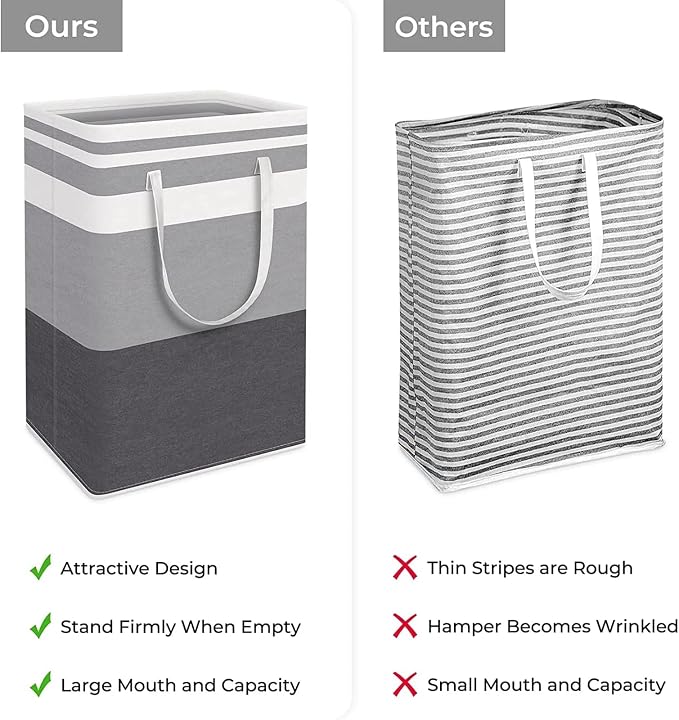 75L Laundry Basket, Large Laundry Hamper Waterproof, Freestanding Laundry - Image 4