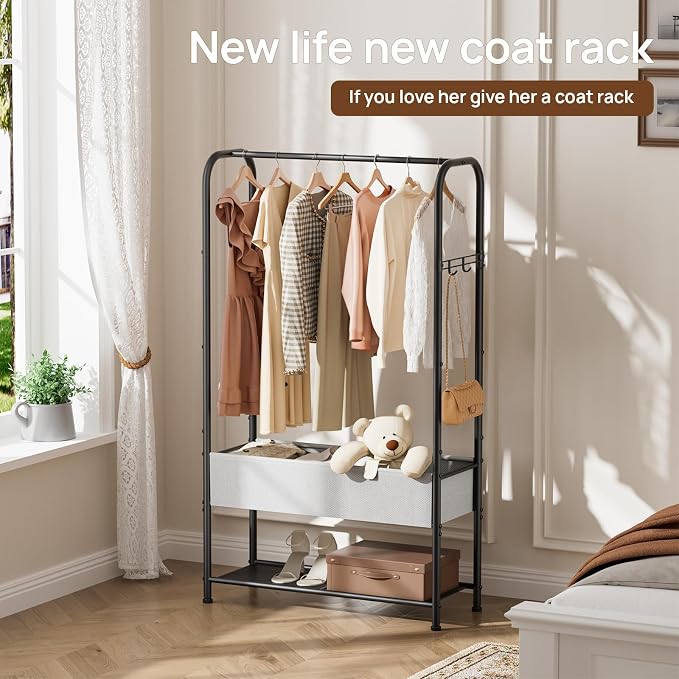 Freestanding Metal Garment Rack - Image 5