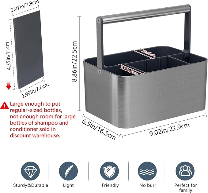 Portable Shower Caddy Dorm: Compact Bathroom Caddy Organizer - Image 2