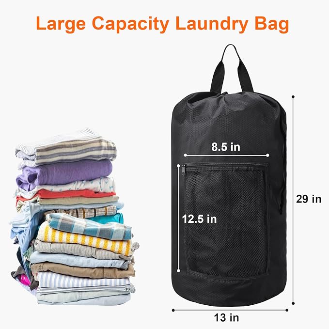 Laundry Bag Backpack Durable Laundry Bag - Image 2