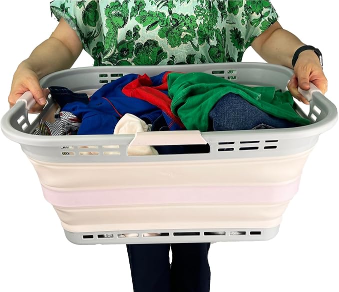 SAMMART 42L Collapsible Plastic Storage Basket - Image 5