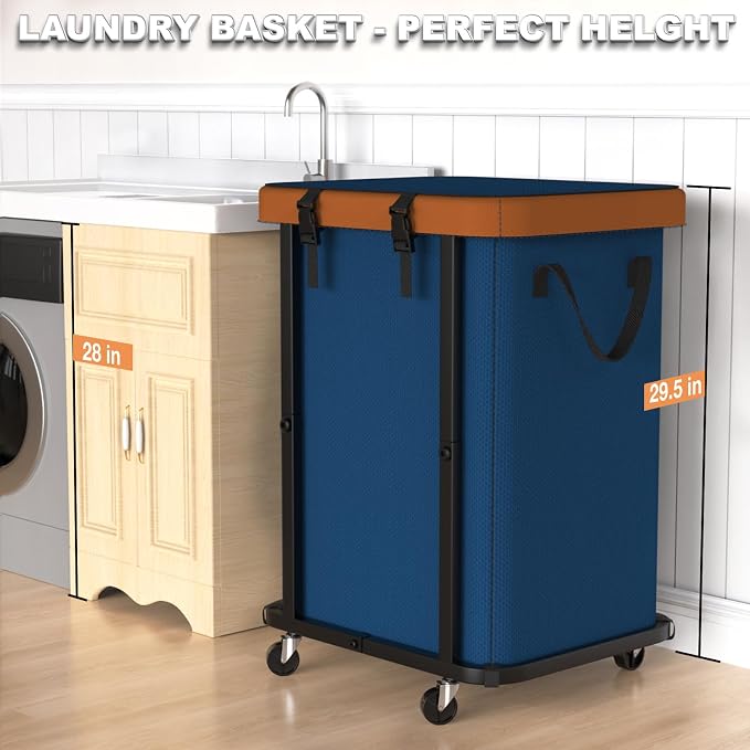 150L Large Fashion Laundry Basket - Image 4