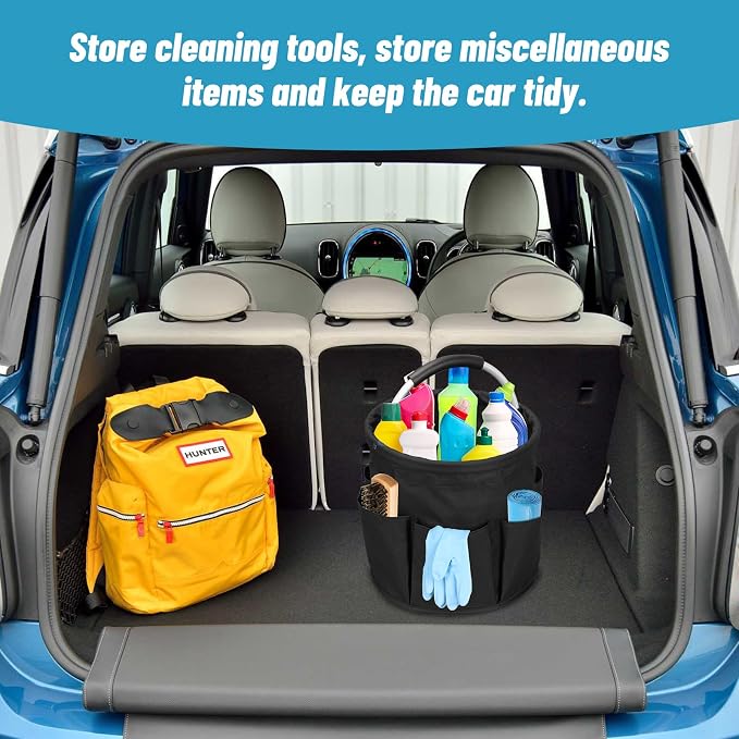 17L Cleaning Caddy with Handle, 4.5 Gallon Cleaning Supply Caddy Foldable - Image 5