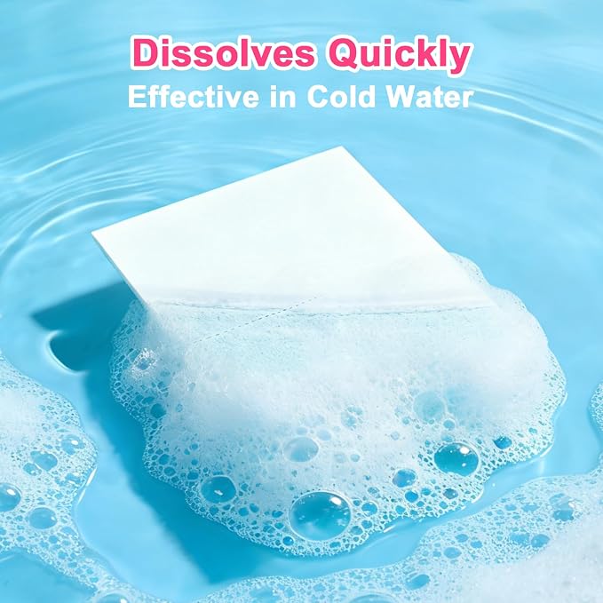 YUCO Laundry Detergent Sheets Berry Scent 80 Loads Eco Laundry Soap Washer Sheet - Image 7