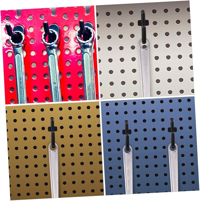 100Pcs J Hooks for Pegboard System Heavy Duty Storage Hooks for Tools and - Image 5